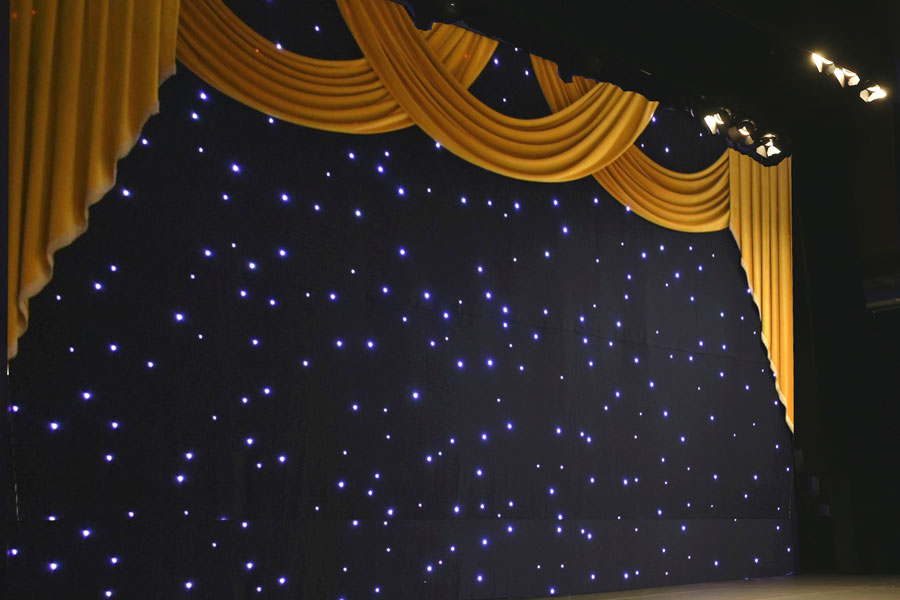 Gold Velvet Swags & Tails
